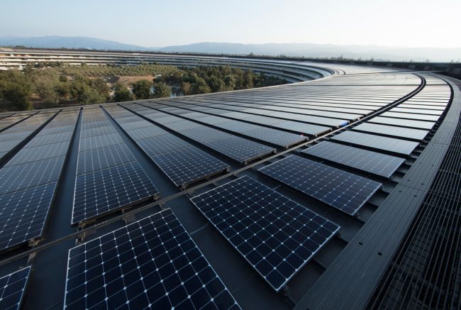 Apple renewable energy - solar panels