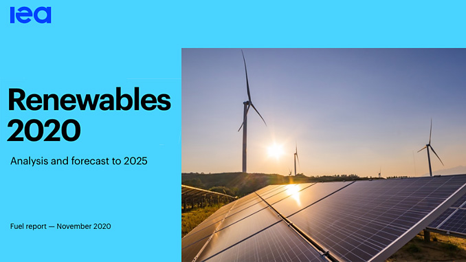 IEA Renewables 2020 Report